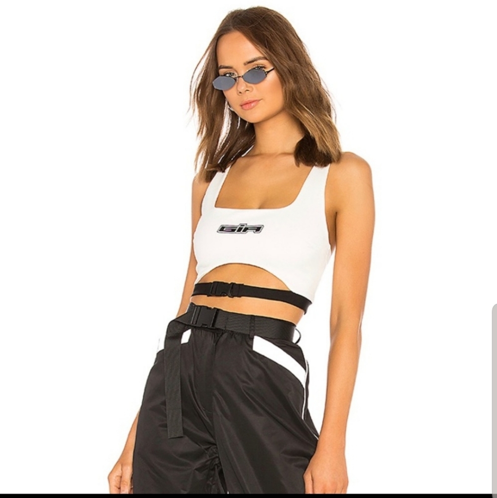 NWT I.AM.GIA ZURI BUCKLE TOP SIZE LARGE